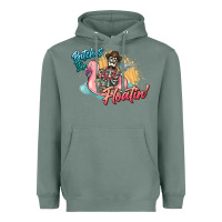 Sage Bitches be floatin' skeleton summer Heavyweight Hoodie - NancyCooperArtShop