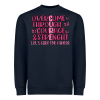 Overcome Through Courage Strength  Malia Heavyweight Sweatshirt | Teevron
