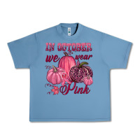 Pebble Blue In october we wear pink Urban Heavy Tee - NancyCooperArtShop