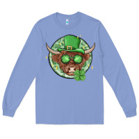 Colony Blue st. patrick's day heifer Long Sleeve Tee - MaliasSmallBusiness