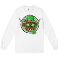 White st. patrick's day heifer Long Sleeve Tee - MaliasSmallBusiness