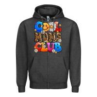 Charcoal Heather cool moms club Zipper Hoodie - LillyAllenDesigns