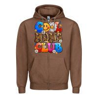 Chestnut cool moms club Zipper Hoodie - LillyAllenDesigns