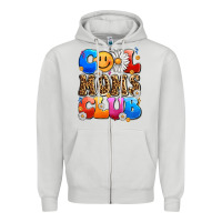 Dove Grey cool moms club Zipper Hoodie - LillyAllenDesigns