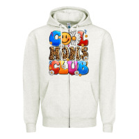 Oatmeal Heather cool moms club Zipper Hoodie - LillyAllenDesigns
