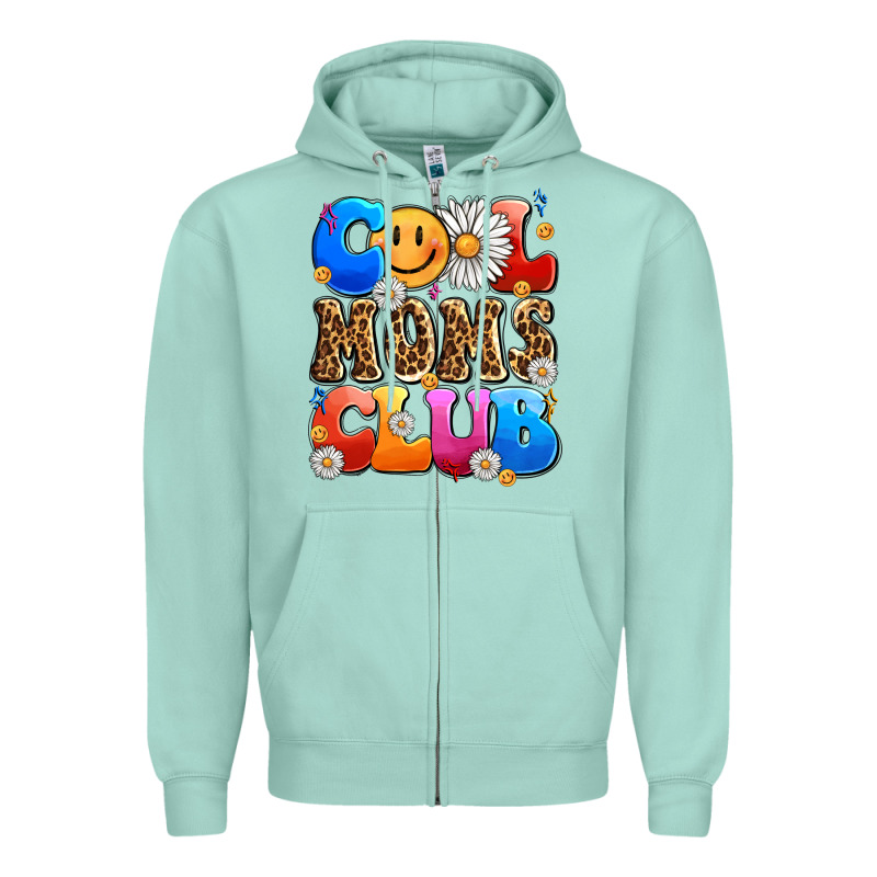 Cool Moms Club Zipper Hoodie by LillyAllenDesigns | Teevron