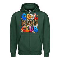 Sports Green cool moms club Zipper Hoodie - LillyAllenDesigns
