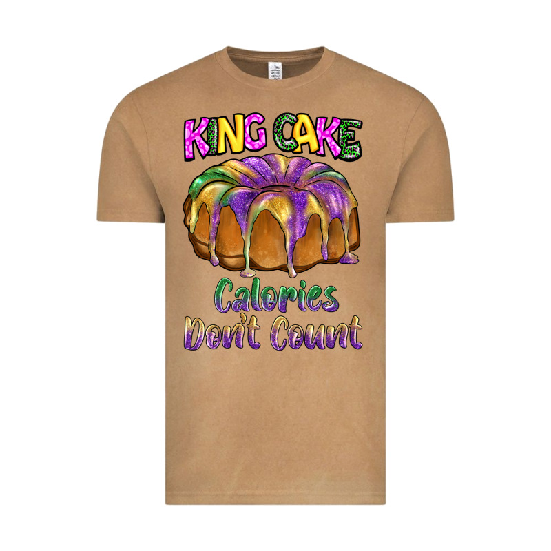Mardi Gras King Cage Calories Don't Count Vintage Tee by BarkalooDesign | Teevron