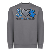 Storm peace love autism Heavyweight Sweatshirt - MaliasSmallBusiness