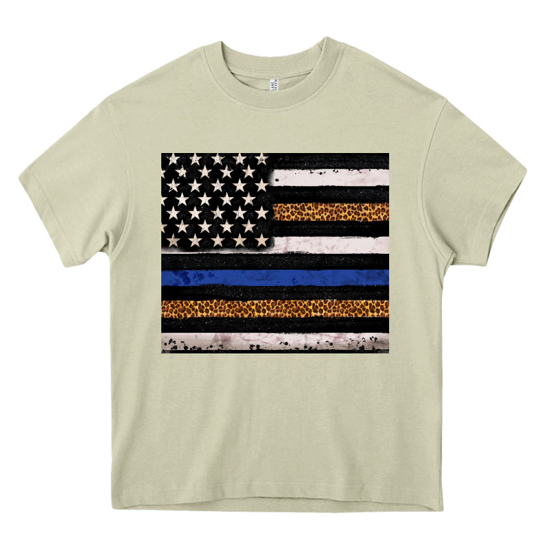 Back To Blue Usa Flag Leopard Police 20oz Tumbler Heavy Core Tee by Neo Western | Teevron