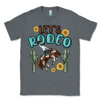 Charcoal Heather let's rodeo Classic Tee - MaliasSmallBusiness