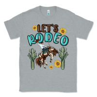 Heather Grey let's rodeo Classic Tee - MaliasSmallBusiness