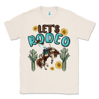 Natural let's rodeo Classic Tee - MaliasSmallBusiness