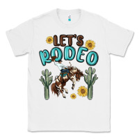 White let's rodeo Classic Tee - MaliasSmallBusiness