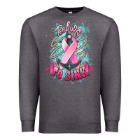 Charcoal Heather refuse to sink cancer anchor Premium Sweatshirt - NancyCooperArtShop