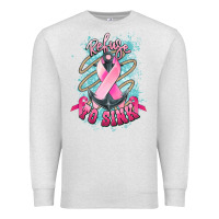 Oatmeal Heather refuse to sink cancer anchor Premium Sweatshirt - NancyCooperArtShop