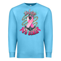 Ocean Blue refuse to sink cancer anchor Premium Sweatshirt - NancyCooperArtShop