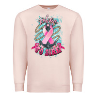 Pale Pink refuse to sink cancer anchor Premium Sweatshirt - NancyCooperArtShop