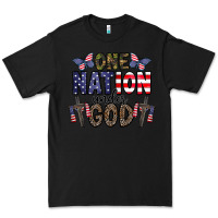 Black one nation under god Premium Tee - CowhideDigitalArt
