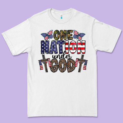One Nation Under God Premium Tee Designed By Cowhidedigitalart