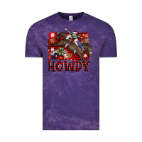 Cloud Purple rodeo christmas howdy Vintage Tee - AdoDesignShop