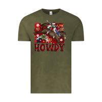 Vintage Olive rodeo christmas howdy Vintage Tee - AdoDesignShop