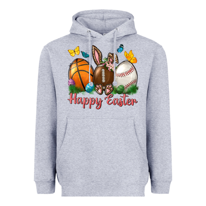Happy Easter Sports With Butterfly Heavyweight Hoodie by NancyCooperArtShop | Teevron
