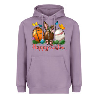 Lavender Happy Easter sports with butterfly Heavyweight Hoodie - NancyCooperArtShop