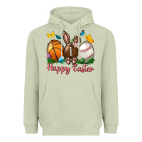 Matcha Happy Easter sports with butterfly Heavyweight Hoodie - NancyCooperArtShop