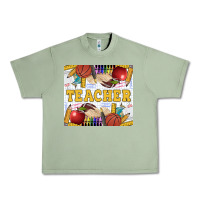Oil Green Teacher Equipment Urban Heavy Tee - LillyAllenDesigns
