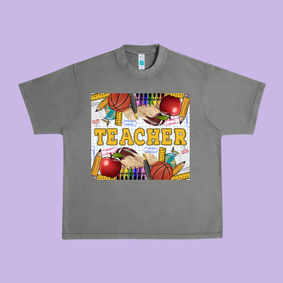 Teacher Equipment Urban Heavy Tee Designed By Lillyallendesigns