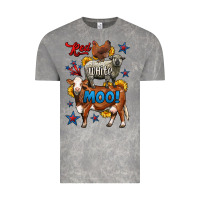 Cloud Rock red white moo farm animals 4th of july Vintage Tee - LillyAllenDesigns