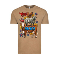 Red White Moo Farm Animals 4th Of July Vintage Tee | Teevron