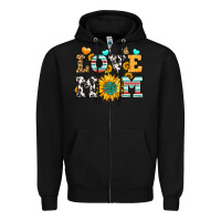 Black love mom Zipper Hoodie - LillyAllenDesigns