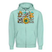 Seafoam love mom Zipper Hoodie - LillyAllenDesigns