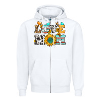White love mom Zipper Hoodie - LillyAllenDesigns
