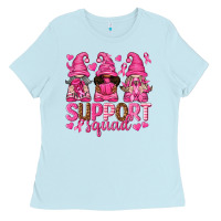 Baby Blue Support Squad with Gnomes Ladies Tee - texasbilliewilder