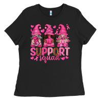 Black Support Squad with Gnomes Ladies Tee - texasbilliewilder