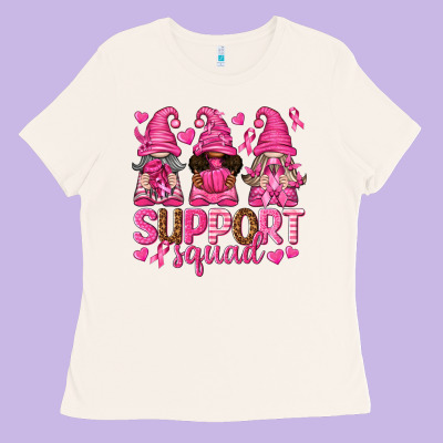 Support Squad With Gnomes Ladies Tee Designed By Texasbilliewilder