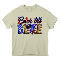 Mossy Back the blue with lightning bolt Heavy Core Tee - Neo Western