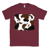 Burgundy cowhide Classic Tee - RanaPortraitStore