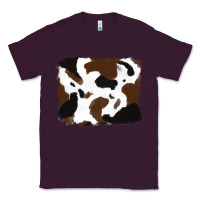 Plum cowhide Classic Tee - RanaPortraitStore