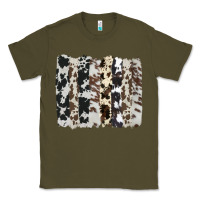 Army Green cowhide brushstroke Classic Tee - AdoDesignShop