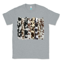 Heather Grey cowhide brushstroke Classic Tee - AdoDesignShop