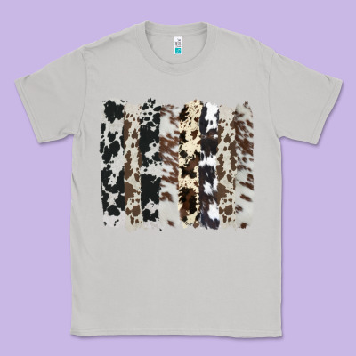 Cowhide Brushstroke Classic Tee Designed By Adodesignshop