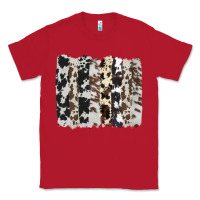 Red cowhide brushstroke Classic Tee - AdoDesignShop