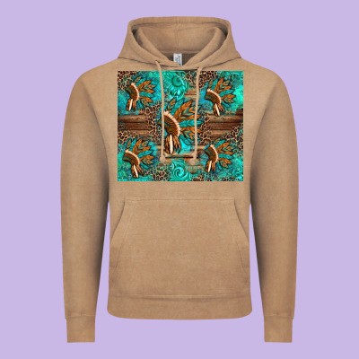 Indian Headdress Vintage Hoodie Designed By Artiststas