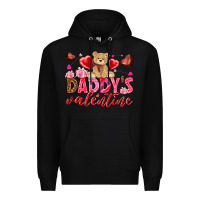 Black Daddy's Valentine Premium Hoodie - HowdyJamesFarm