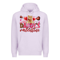 Lilac Daddy's Valentine Premium Hoodie - HowdyJamesFarm