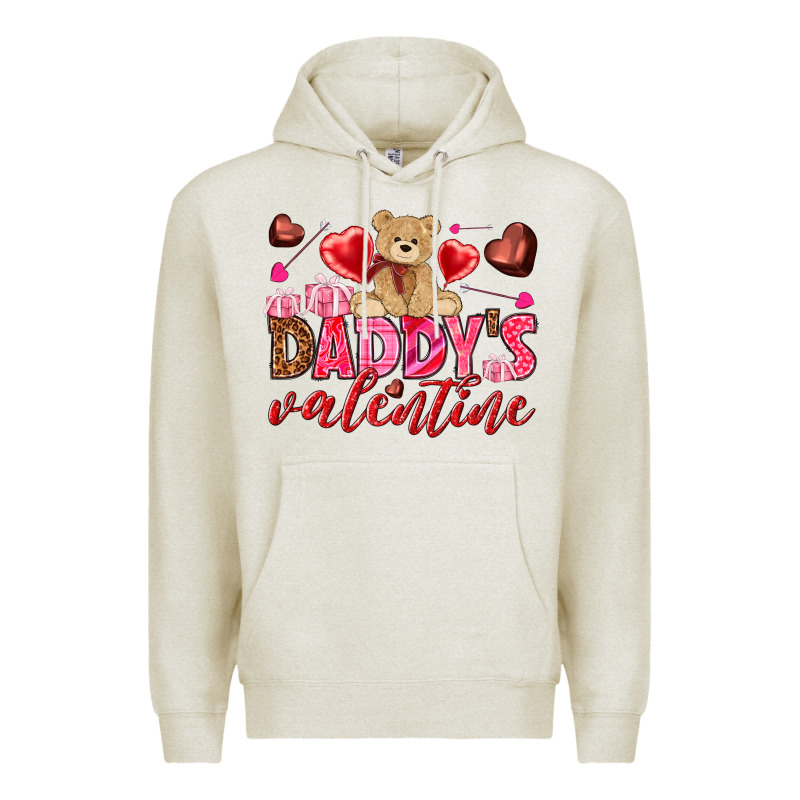 Daddy's Valentine Premium Hoodie by HowdyJamesFarm | Teevron